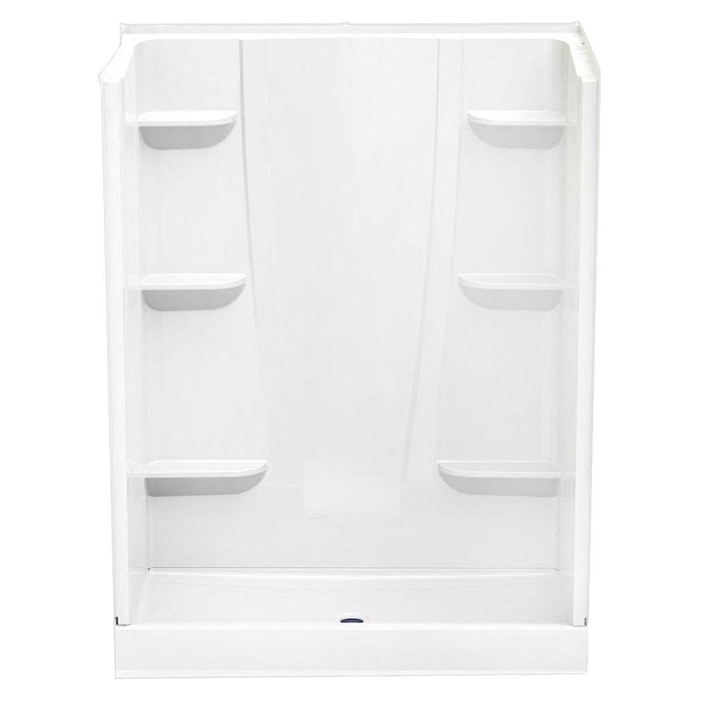 Aquatic 6034CS-AW A2 34 in. x 60 in. x 76 in. Shower Stall in White