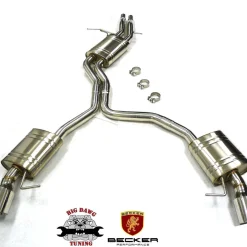 Stainless Catback Exhaust Fitment For 09 to 12 Audi A5 Quattro 3.2L V6 DOHC By Becker