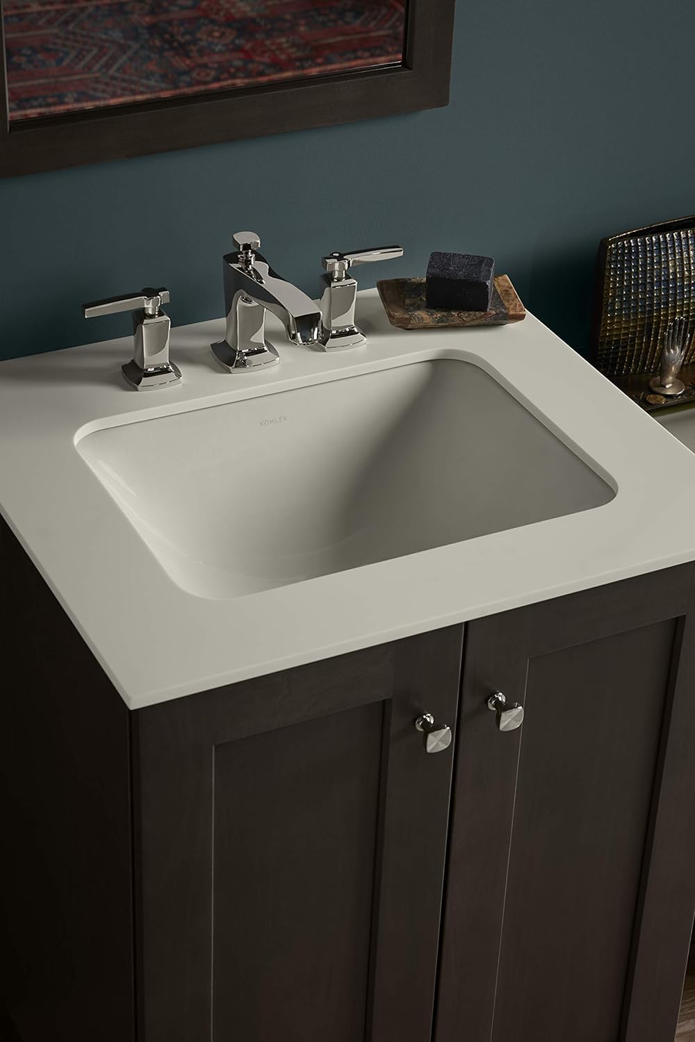 KOHLER K-20000-0 Caxton Under-Mount Bathroom Sink, White - Image 7