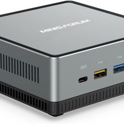 MINISFORUM EliteMini HX90 Mini PC AMD Ryzen 9 5900HX Desktop Computer, DDR4 32GB+512GB SSD, 2.5Gbps LAN, 2X HDMI & 2X DP 4K@60Hz Outputs, 2X HDD Slot, 5X USB, AMD Radeon Graphics Tower PC