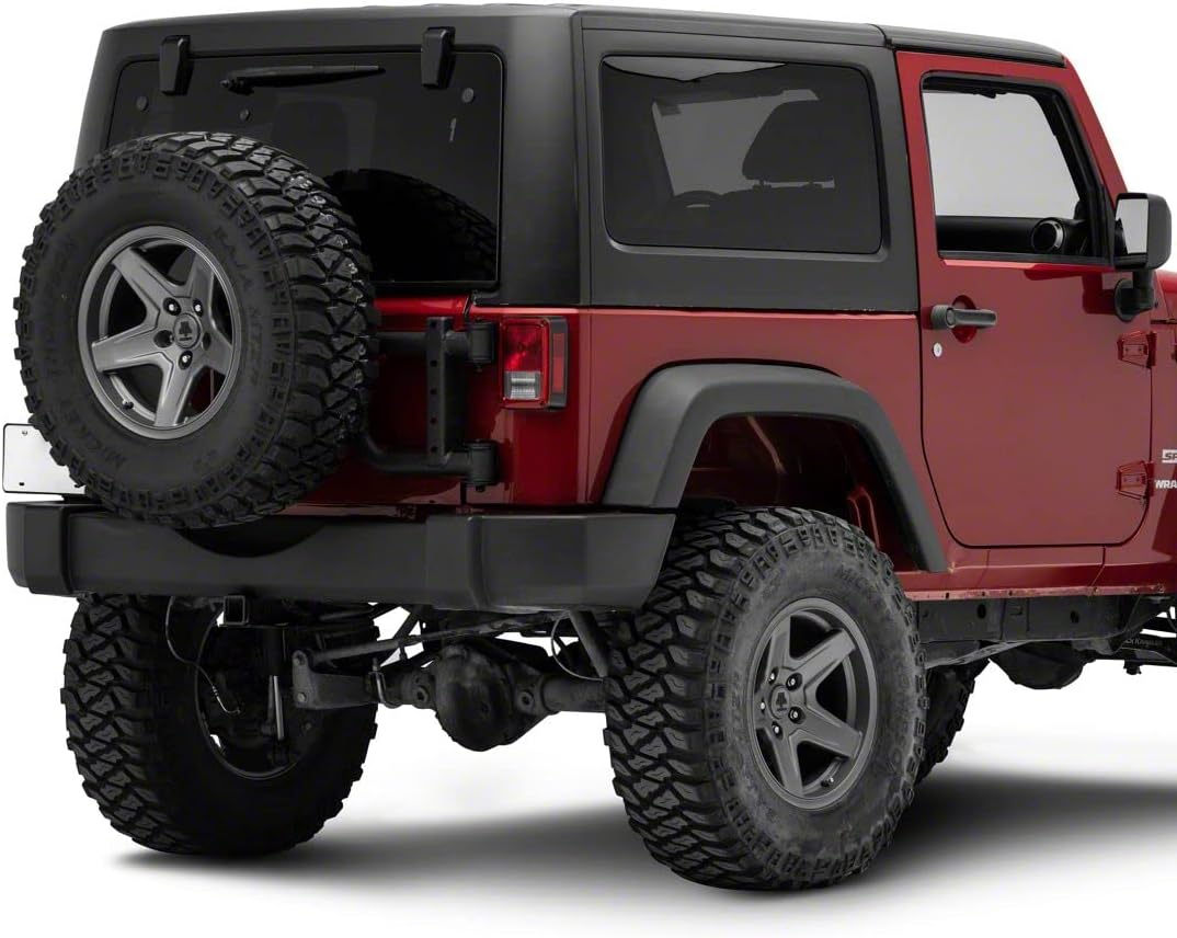 Redrock 4×4 HD Tire Carrier Compatible with OEM Tail Gate Compatible with 07-18 Jeep Wrangler JK - Image 2