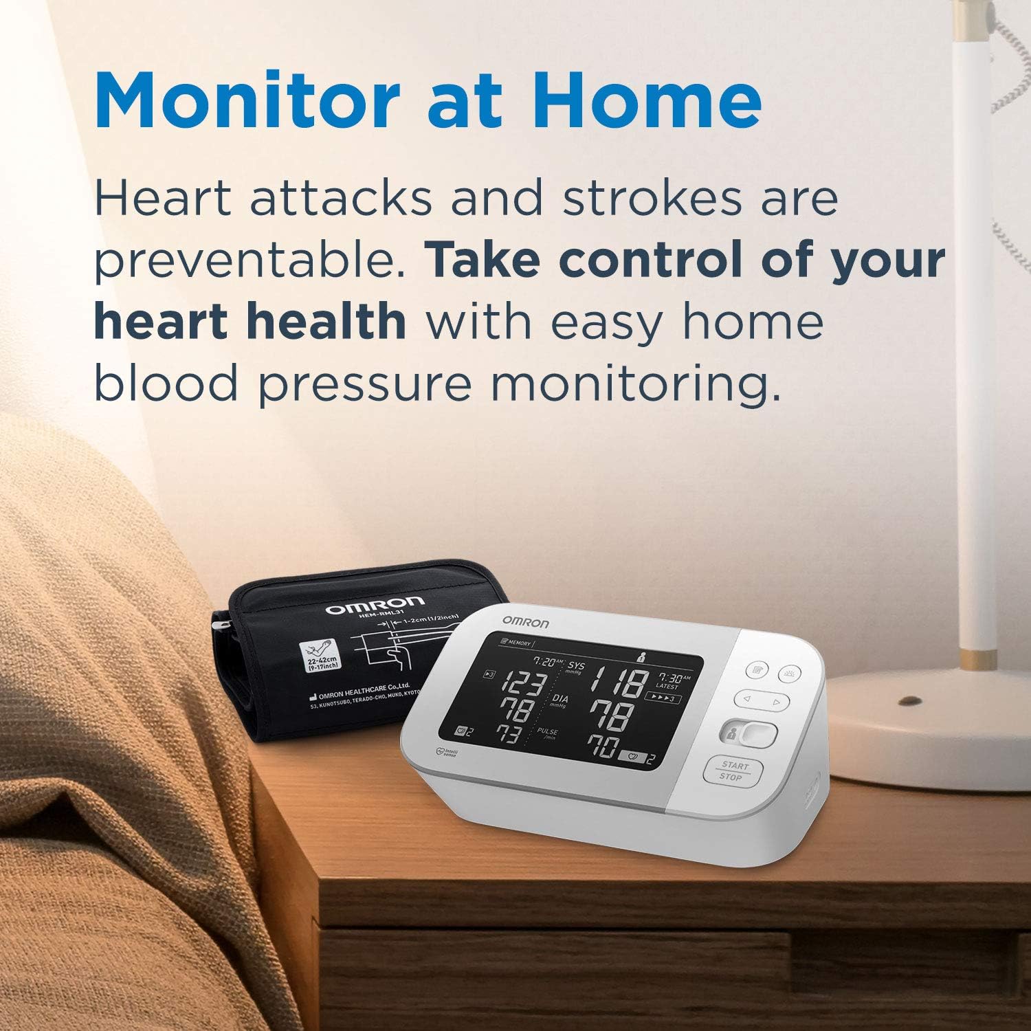 OMRON Platinum Blood Pressure Monitor with Free 6-month Premium Mobile App Trial, Upper Arm Cuff, Digital Bluetooth Blood Pressure Machine, Stores Up To 200 Readings for Two Users (100 readings each) - Image 7