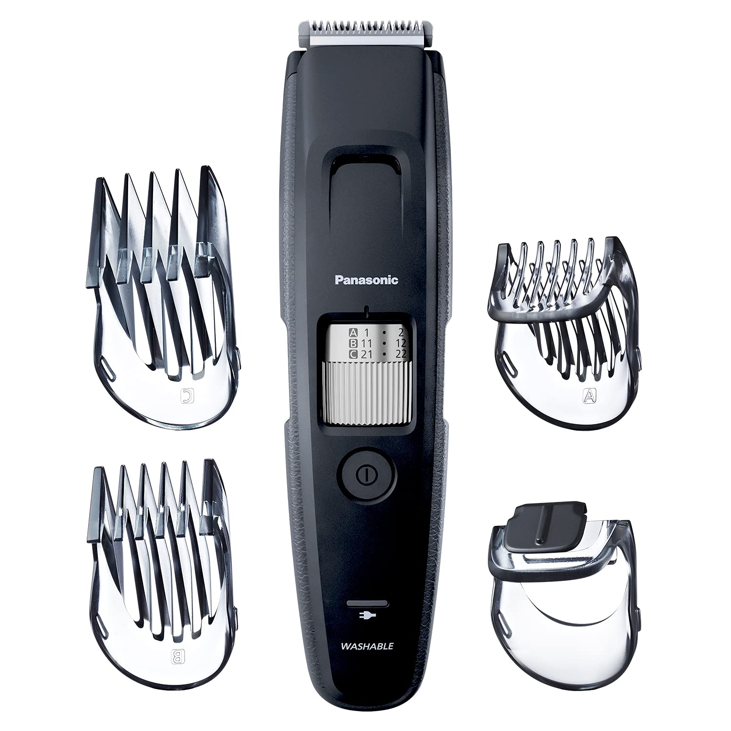 Panasonic Beard Trimmer for Men Cordless Precision Power, Hair Clipper with Comb Attachment and 19 Adjustable Settings, Washable, ER-SB40-K - Image 4