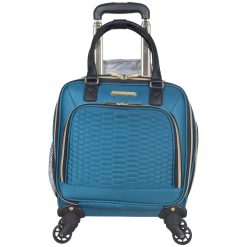 Aimee Kestenberg Florence Collection 4-Wheel Underseat Carry-On Teal