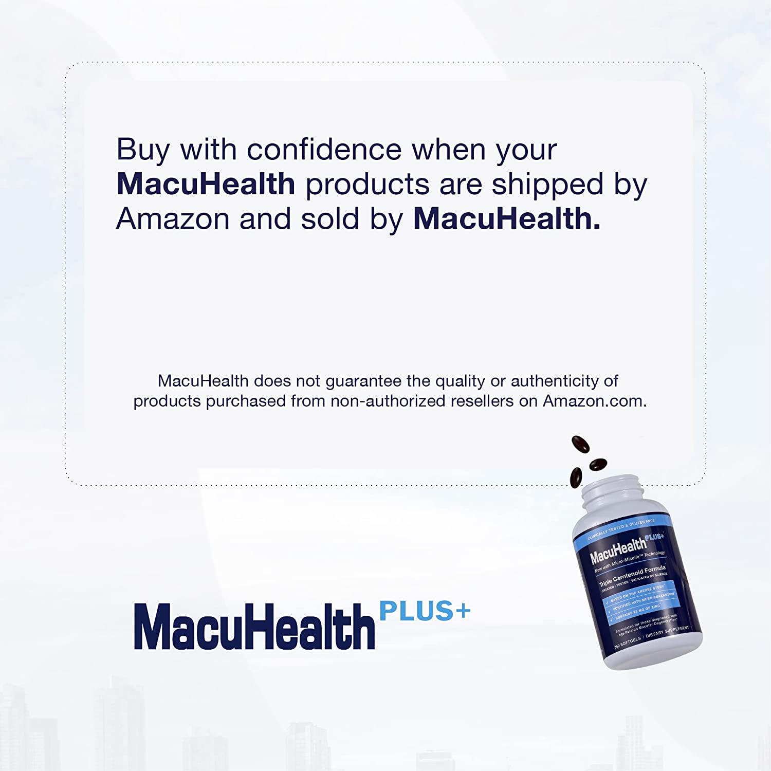 MacuHealth Plus+ Eye Vitamins Supplement for Adults (90 Days Supply) AREDS2 Based Formula for AMD with Lutein, Zeaxanthin, and Meso-Zeaxanthin | Protect Against Macular Degeneration - Image 5